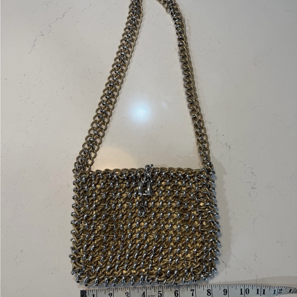 Chainmail Gold Shoulder Bag